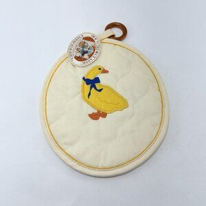 Country Classic Franco Usa Embroideries Potholder Oven Duck Oval Quilted Farm